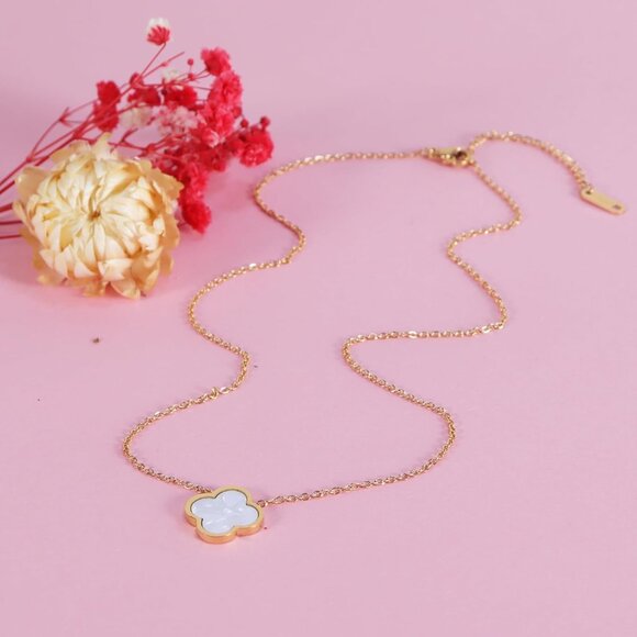 Delicacy Clover Bracelets Necklace Set:Clover Necklaces Clover Bracelet Women Li - Picture 2 of 6